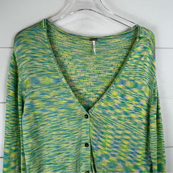 FREE PEOPLE Small Into The Night Longline Tunic Cardigan Sweater - Picture 3 of 9